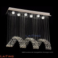 2017 zhongshan contemporary new fashion LED crystal chandelier raindrop